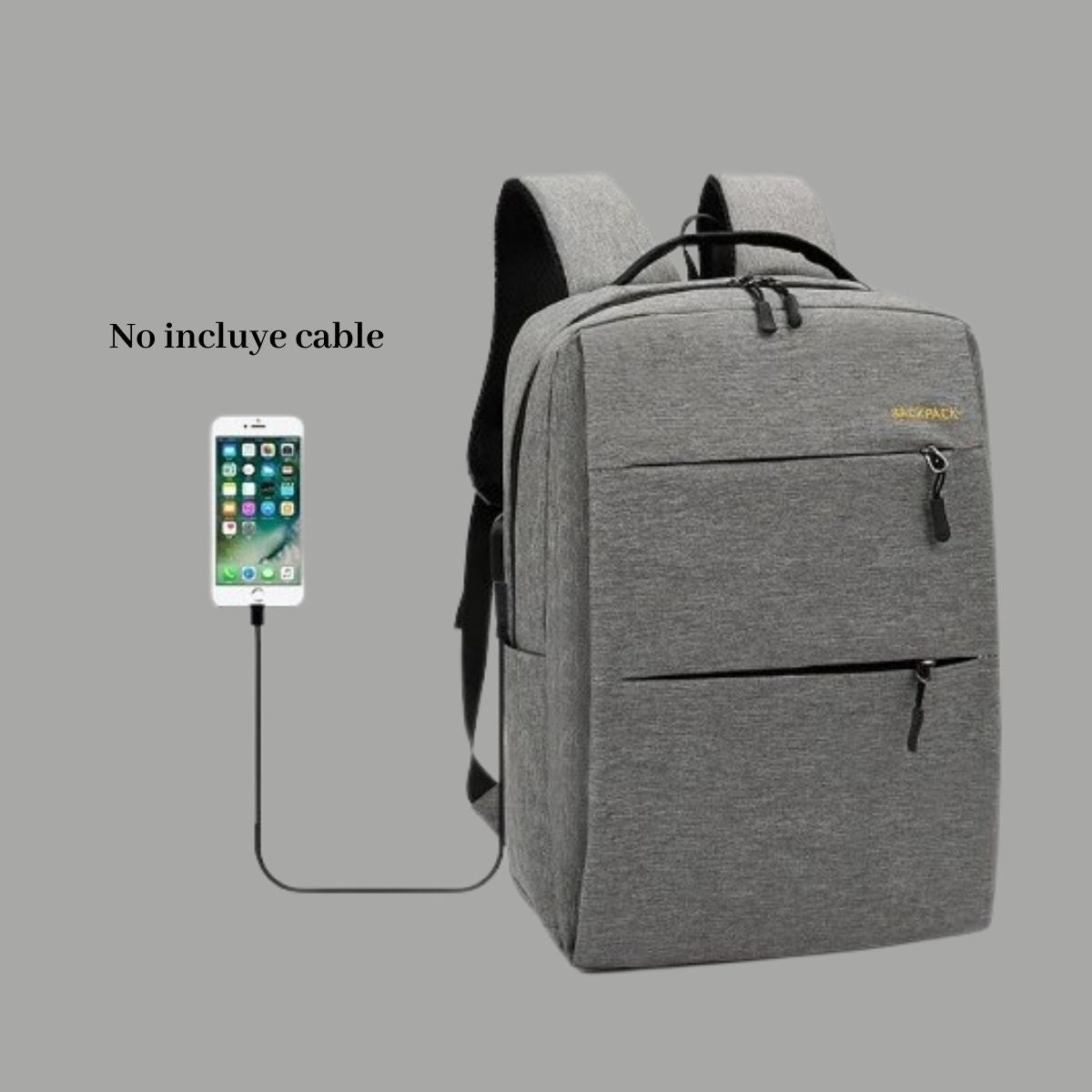 MOCHILA ANTIRROBO CON PUERTO USB