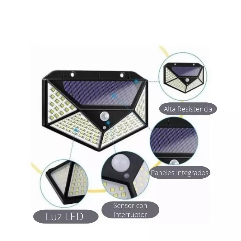 Lámpara Impermeable Luz Led Solar