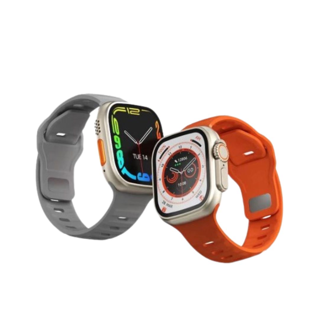 Smartwatch S8 Ultra 2 Piezas (Orange & Grey)